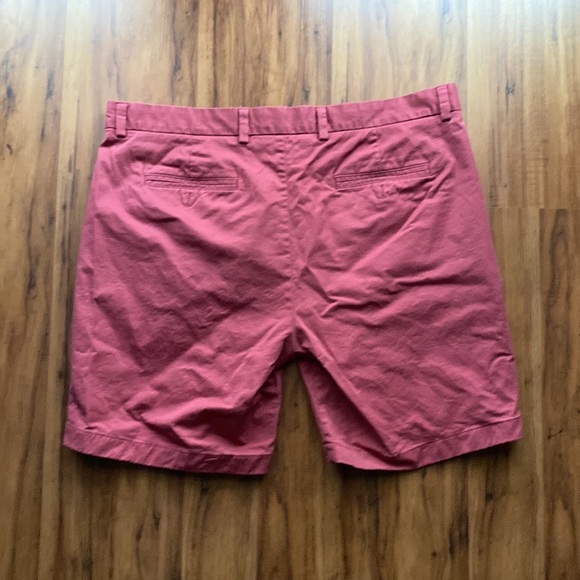 British Khaki Soft Teracotta Red Size 38 Men's Khaki Shorts Great Condition - Picture 3 of 7